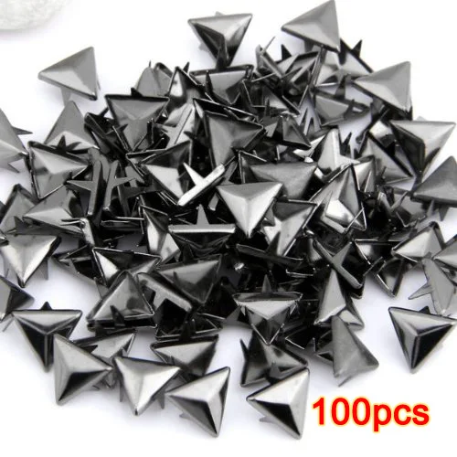

THGS 100pcs 10 mm metal handle rivet black e rivet