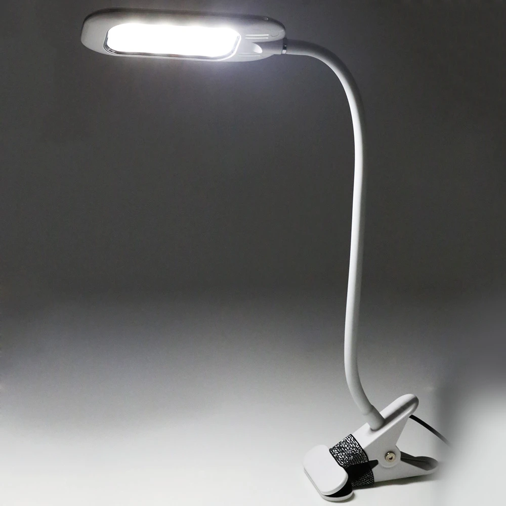 Portable LED Desk Lamp Eye Protect Lightness Clip Fixed ...