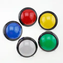 Мм 5 светодио дный x 100 мм Аркада LED полусферической Кнопка 4 дюймов Большой подсветкой пуговицы для Pop'n музыка "кабриолет" игры