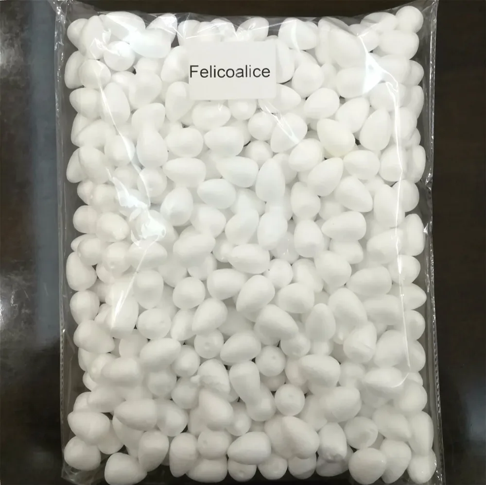 

2/2.5/3/4/4.5/5.5cm 10~80pcs Water Drop Modeling Shaped Styrofoam Foam Crafts Flower Heart DIY Handmade White Foam Rose Buds