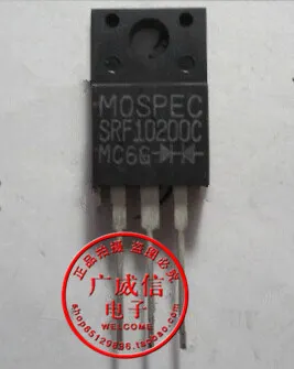 50 ШТ. Новый оригинальный SRF10200 TO-220F-2 Шоттки выпрямителя 200V10A | Электронные