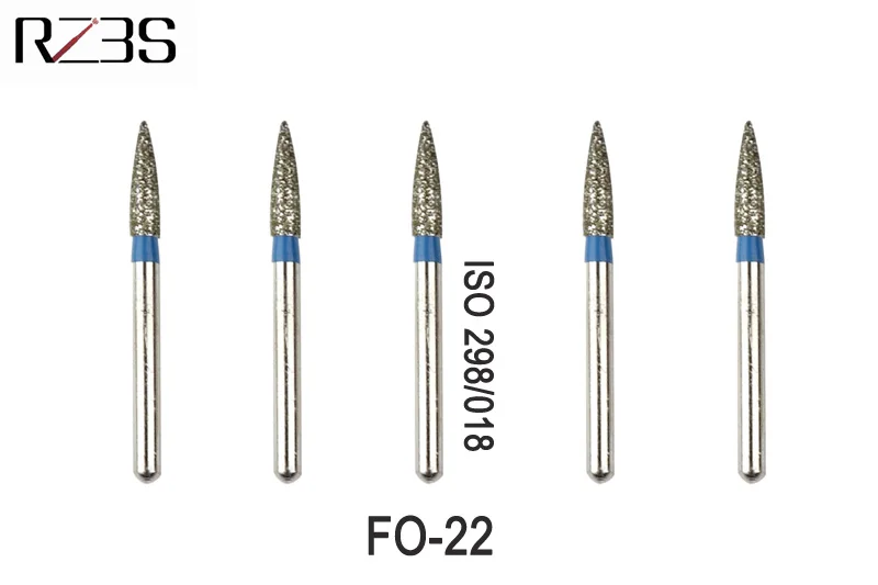 12 шт. стоматологический алмазный бор FG 1,6 мм пламени оживальной конец Бур для NSK Стиль высокое Скорость воздушная турбина FO-11, FO-21, FO-22, FO-S21