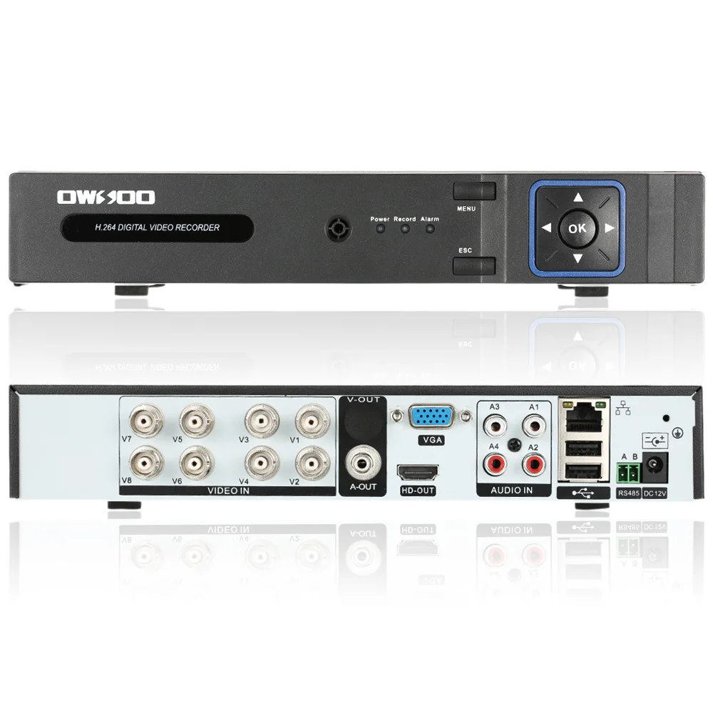 OWSOO 8CH AHD DVR Регистраторы полный 1080N видеонаблюдения Регистраторы H.264 8 канальный цифровой видео Регистраторы для видеонаблюдения комплект камеры AHD