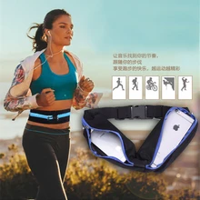 

Waist Waterproof Belt Pouch Sports Pocket Phone Cases For iPhone 6 6S 7 8 Plus X Running Bag Card Pocket Soft PU Back Cover