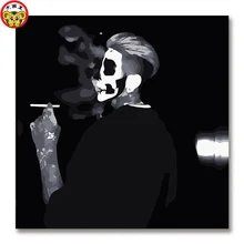 Абстрактные diy Цифровая живопись Автопортрет украшение призрак танцор дым