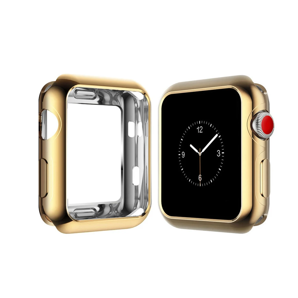Силиконовый чехол для часов Apple watch 4 iWatch 4 band 44 мм 40 мм защитный чехол Замена ТПУ резиновый мягкий защитный чехол