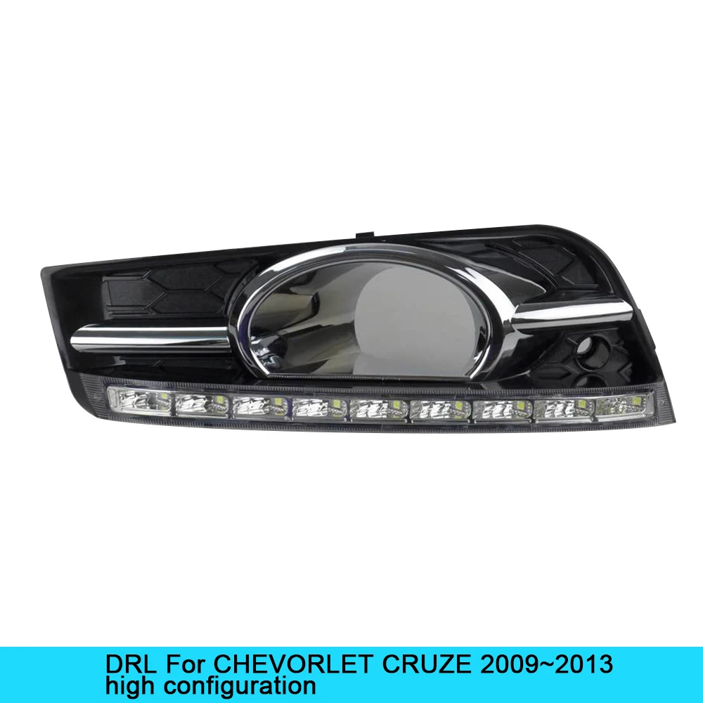 

Car LED DRL Waterproof ABS Super bright 12V LED Daytime Running Light For Chevrolet Cruze 2009-2013