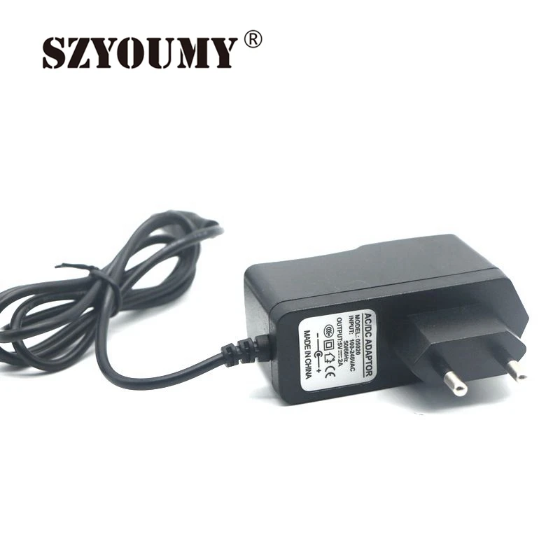 SZYOUMY AC to DC Power Adapter 100-240V Supply Charger adapter 5V 12V 9V 1A 2A 3A 0.5A US EU Plug 5.5mm x 2.1mm for CCTV LED Str