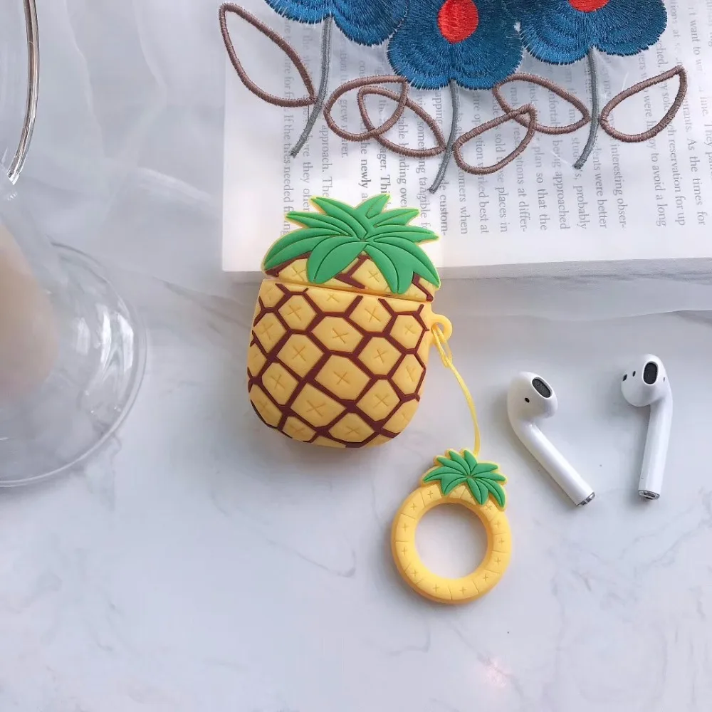 Новый мультяшный беспроводной bluetooth чехол для наушников Apple AirPods силиконовые