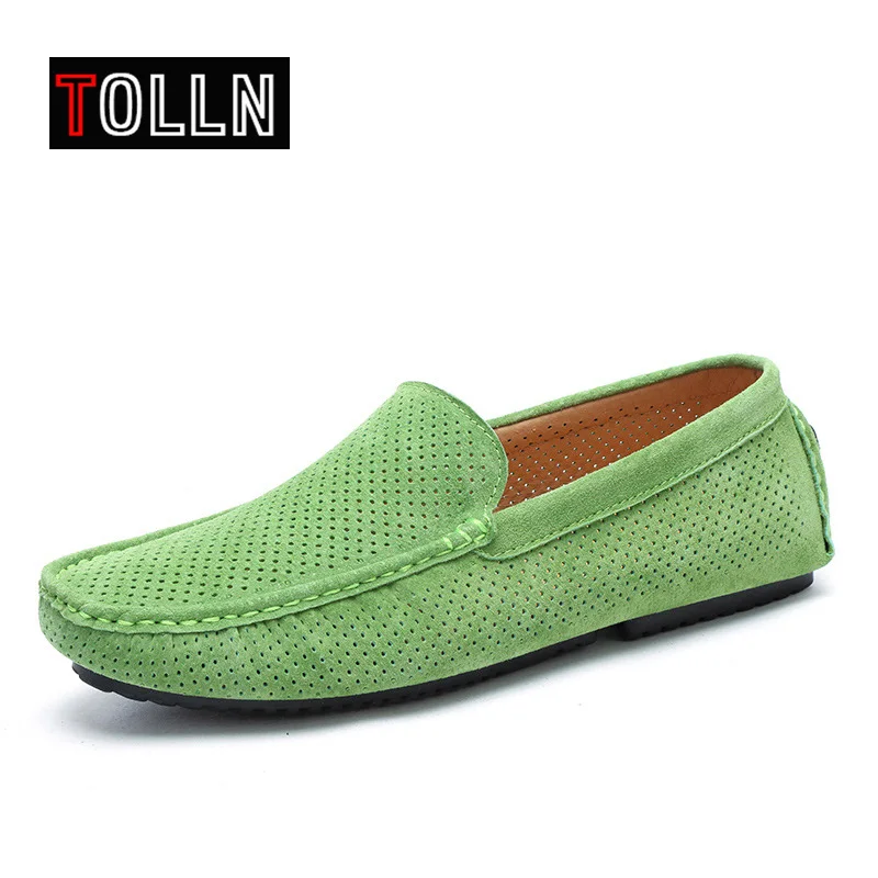 

2019 Suede Leather Men Casual Shoes High Quality Leather Loafers Comfortable Slip on Men Shoes Flat Driving Shoes
