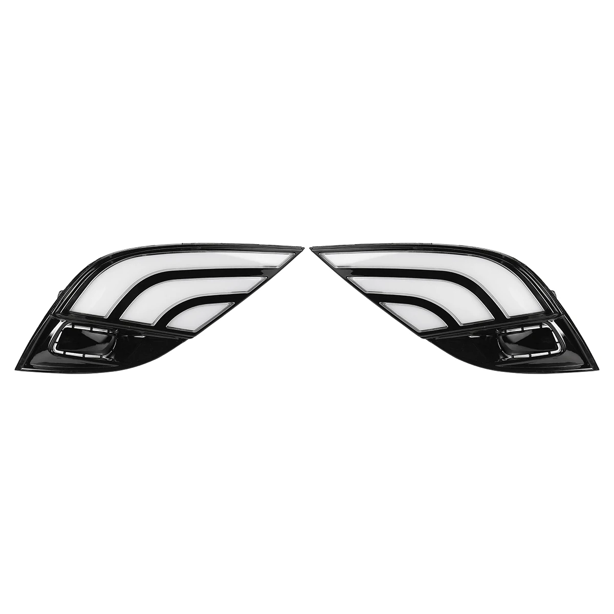 Пара 12V 12 Вт DRL светодиодный противотуманный фонарь Габаритные огни белый дальнего света светильник+ желтый указатель поворота для Toyota Camry+ с проводкой