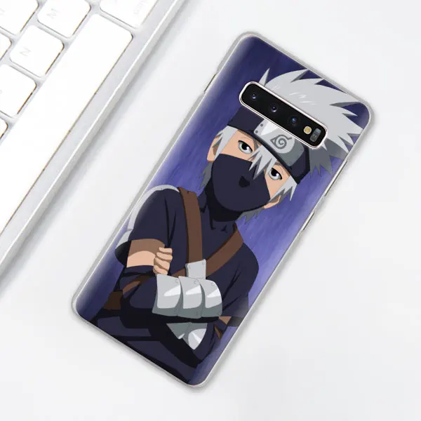 Аниме «Наруто» производства компании "Kakashi" чехол для телефона аниме для samsung Galaxy S10e S10 плюс S7 S8 S9 Plus, Note 8, 9, 10, плюс S10 5G M20 M30 жесткий чехол Coque - Цвет: 007