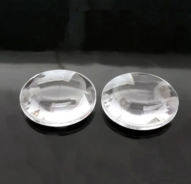 

Factory direct sale 37mm double convex lens,45mm focal length biconvex lens ,google cardboard lens VR