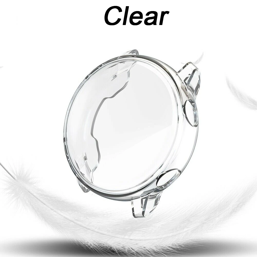 clear Чехол из ТПУ с защитой от царапин для часов samsung Galaxy Watch Active, тонкий рукав, защитная пленка для экрана - Цвет: clear