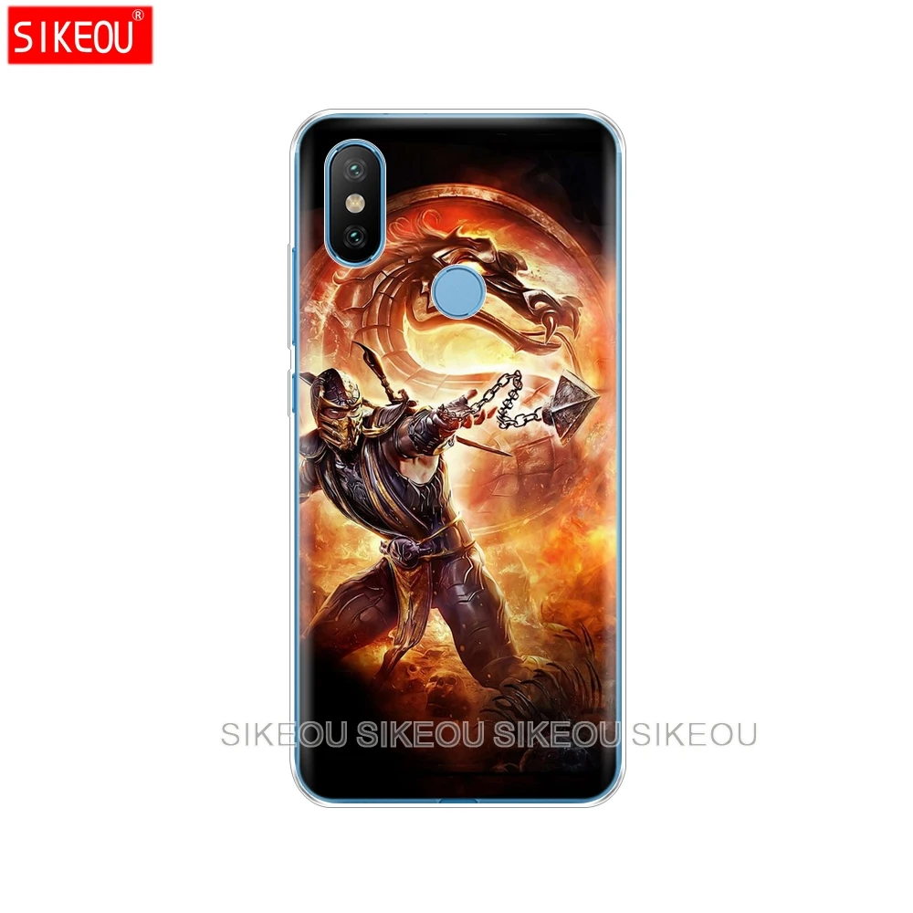 Силиконовый чехол для Xiaomi Mi A1 A2 5 5S 5X 6 Mi5 MI6 NOTE 3 MAX Mix 2 2S Scorpion Sub Zero Mortal Kombat x|Бамперы| |