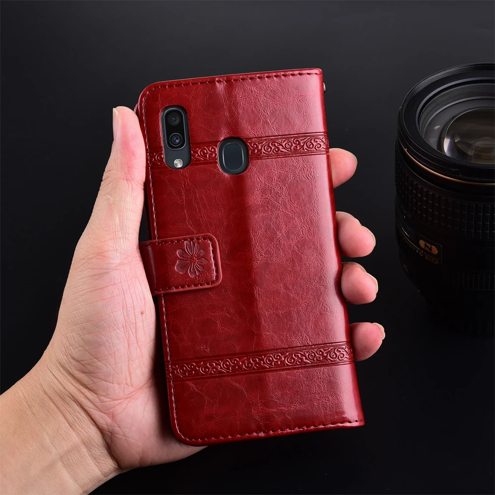 Кожаный чехол кошелек для Samsung Galaxy A30 A30S A50 A50S A20E A10S A10e A40 A70 A10 A20 A60 A90 с полным