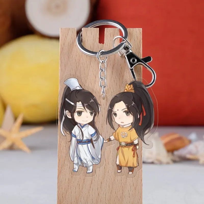 Аниме Mo Dao Zu Shi брелок модный мультфильм Grandmaster of Demonic Lan Wangji Wei Wuxian автомобильный брелок Подвеска ювелирные изделия - Цвет: 3694