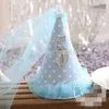 Only Blue hat Милые золотые шляпы для вечеринки по случаю Дня рождения ручной работы, шапка принцессы, блестящие украшения с кружевом для детей, Детский декор для вечеринки в честь Дня Рождения - Цвет: Only Blue hat