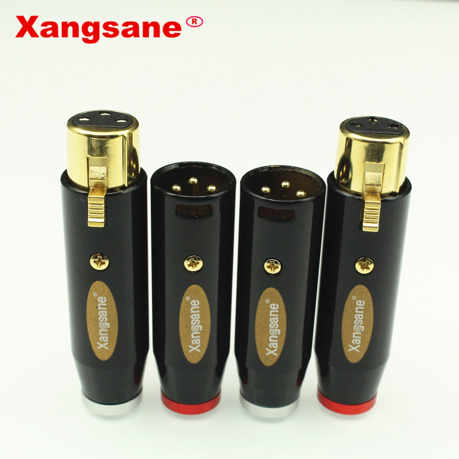 

4pcs Xangsane Hifi XLR Plug High-end Gold-plated XLR Cable Connector 3 Pins XLR Connector for