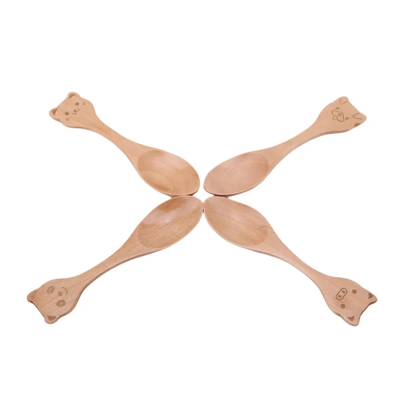 Детская столовая посуда детская для кормления ложка милая мультяшная креативная