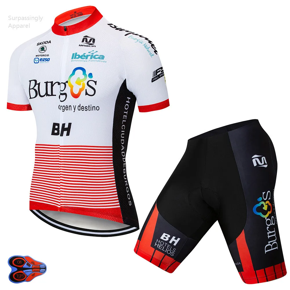 2019 الأبيض UCI فريق بورغ الدراجات جيرسي 9D هلام سادة سراويل البيك القصيرة مجموعة MTB روبا Ciclismo رجل برو UCI الصيف هوائية مايوه ارتداء
