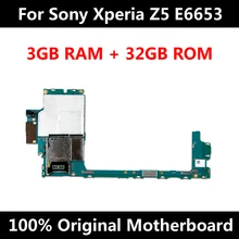 Оригинальная материнская плата для sony Xperia Z5 E6653 32 Гб Заводская разблокированная материнская плата с чипами ОС Android