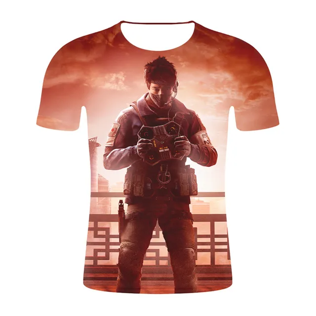 Men/women Summer Fashion 3D Print Rainbow Six Siege Men