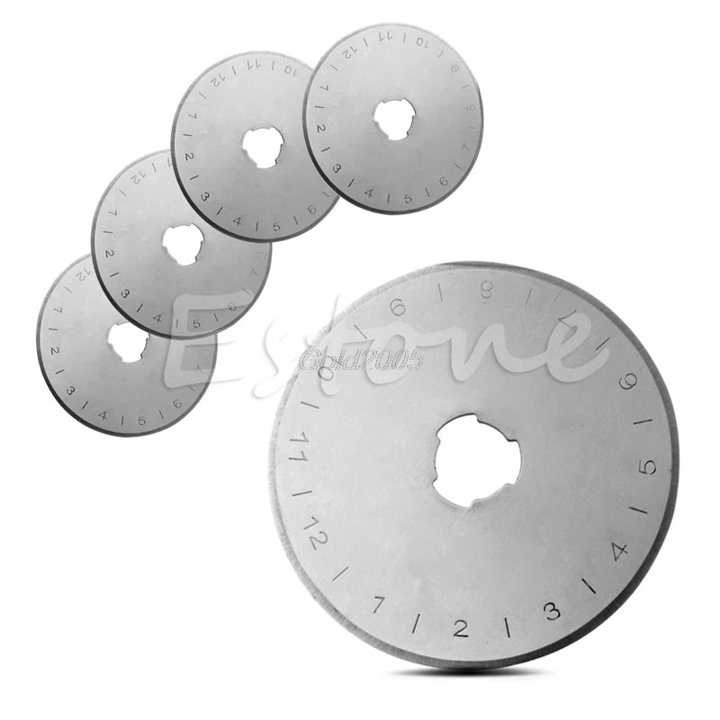 

5Pcs 45MM Rotary Cutter Refill Blades Sewing Quilting Fits For Olfa For Fiskars Apr Drop Ship
