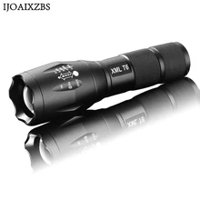 Открытый мощный флэш-светильник Фонарь E17 XML T6 5000 люменов алюминиевый водонепроницаемый масштабируемый светодиодный светильник CREE для батареи 18650 или AAA