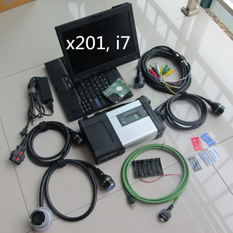  Super MB Star C5 SD Conenct con ordenador portátil X201T de diagnóstico con mb star c5 software más
