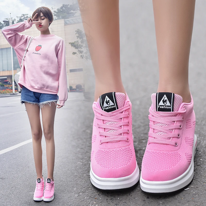 

Women running shoes new high top Outdoor Athletic Sports Sneaker super light air outdoor walking flat shoes