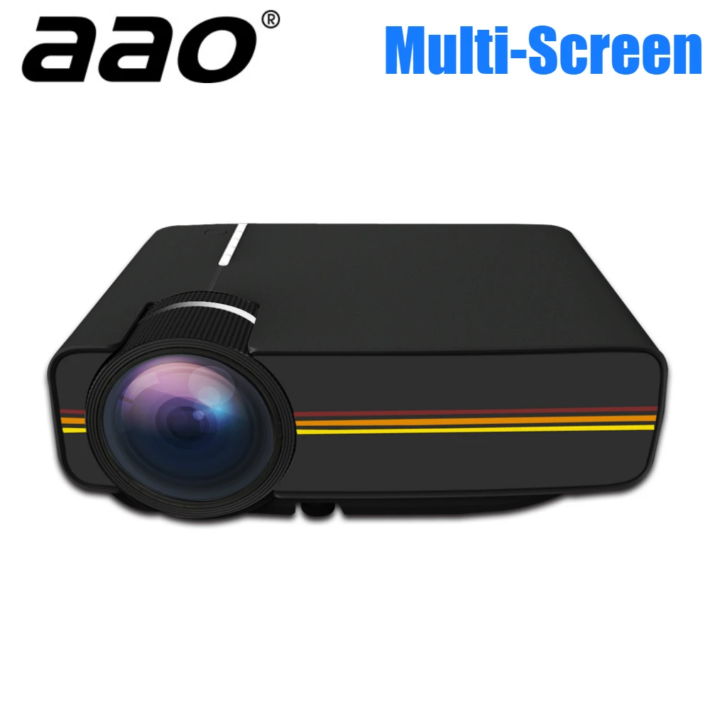  AAO YG410 Mini LED Projector For Smartphones Multi-Screen Miraplug Mirawire Airplay Mirroring Built