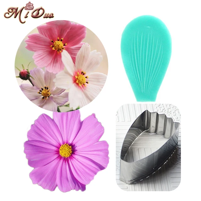 Daisy Petal Silicone Veiner & Cutter Flower Petal Cutter Fondant