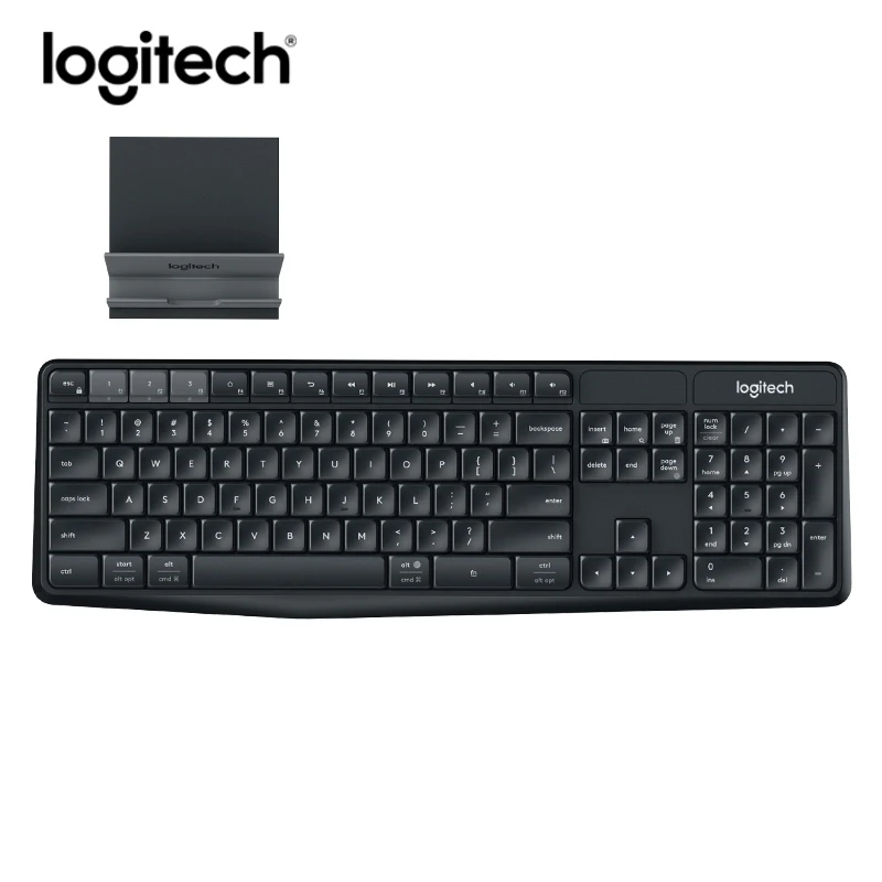 Logitech K375S Wireless Bluetooth Keyboard Gaming Lap top PC Gamer Keybord Ergonomics For Tablet Phone Computer Keyboard Stent