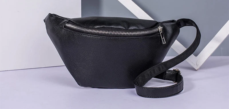 Поясная Сумка поясная сумка для женщин Heuptasje поясная сумка на бедрах Женская поясная сумка на бедрах кожаный черный ремень Pouc Bolsas De Cintura Mini K014