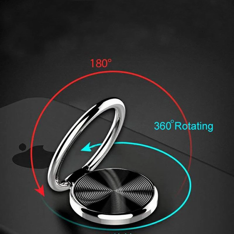 Задняя универсальная подставка, металлическое кольцо на палец для мобильного телефона, устойчивый держатель, петля, Универсальное автомобильное крепление, крючок 360 для iPhone samsung