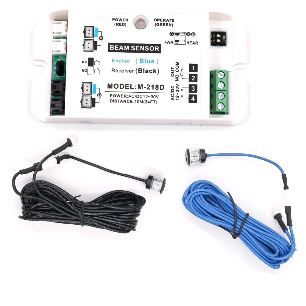 Photoelectric Light Beam Sensor Security Alarm Beams Detector Auto Door