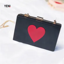Йен Для женщин сумки бренда модные мини вечерняя сумочка; BS010 Винтаж сумочка свадебные сумки жесткий клатч Повседневное сумка Сердце Лидер продаж