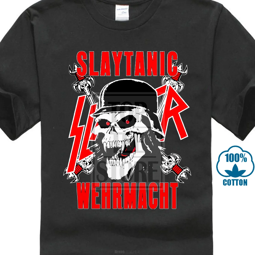 

Slayer Slaytanic Wehrmacht Vintage T Shirt Gr S M L Xl Summer T Shirt Brand Fitness Body Building T Shirt Men Summer