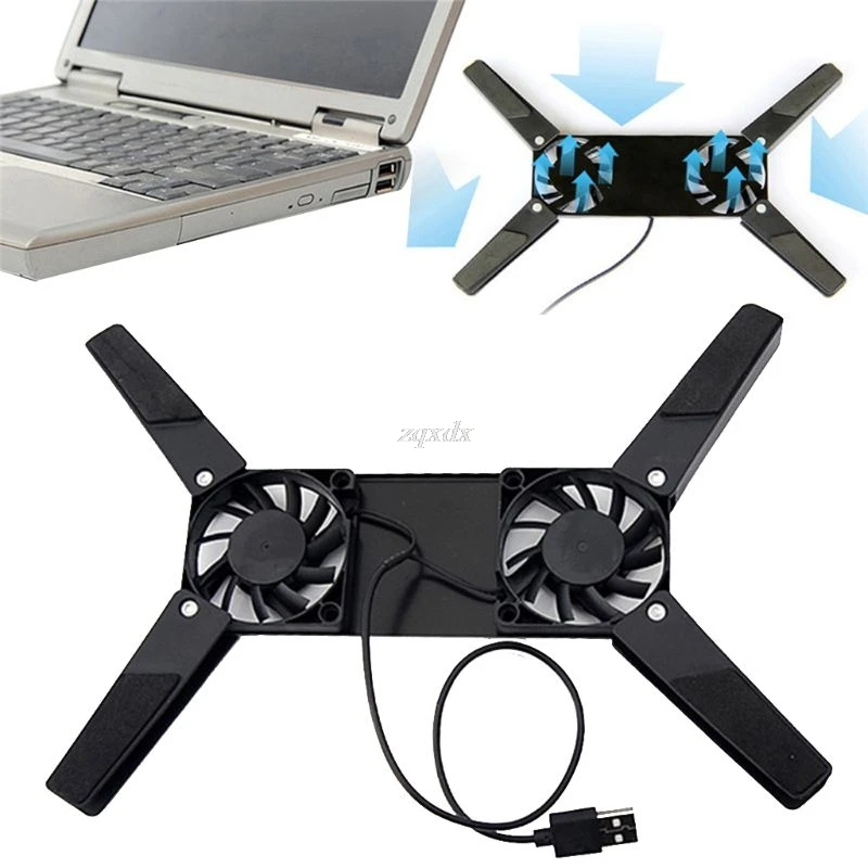

Rotatable USB Fan Cooling Pad 2 Fans Cooler Notebook Cooler Computer Laptop Stand USB Fan For 10-17" PC Laptop PC Computer