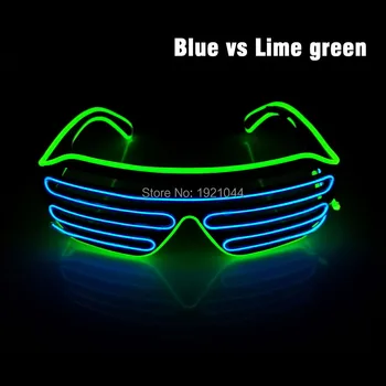 

2020 New Cold Light Party Decoration Powered By DC-3V Steady on EL Wire Lemon Green and Blue Glasses Tube Rope Flexible Neon