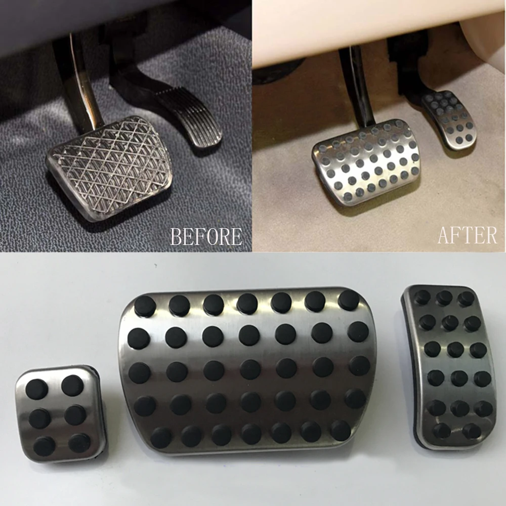 

DEE No Drill Car Accessories Gas Brake Pedal Cover Sticker For Mercedes Benz V-Class Vito Metris Viano W447 2015 2016 AT
