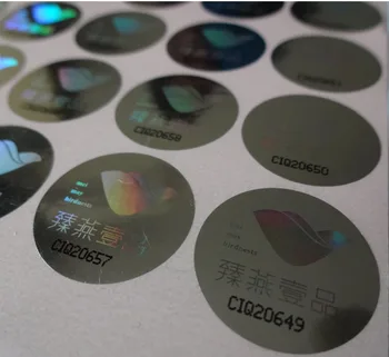 

with serial number , consecutive number ! customized laser hologram label sticker FREE design