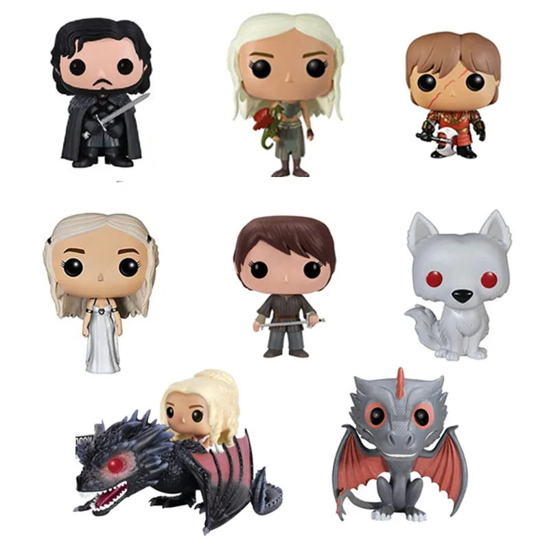 Hot Movie Game Of Thrones Jon Snow Daenerys Tyrion Ghost all kinds of Action Figure font