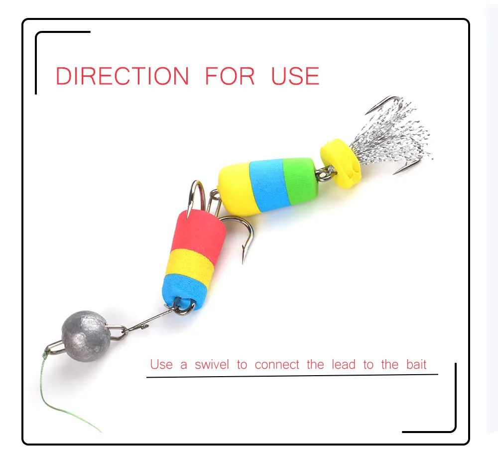 Isca de Pesca Bóias de Pesca Acessórios de Pesca 19 4 Pcs Jig Giratório Isca Macia Inseto Isca Nadar Iscas Wobbler Minnow Popper Baixo Lure Flutua 4 Iscas artificiais