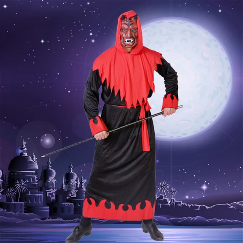 Новые призраки карнавальный костюм выступления дьявол вампир одежда Маскарад Мумия Ужасы Зомби Хэллоуин костюмы для мужчин