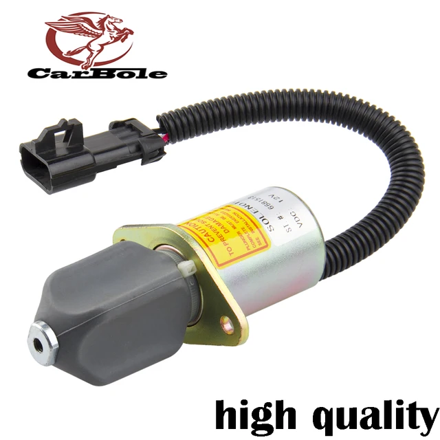 Carbole Bobcat Skid Steer Fuel Shut Off Solenoid Switch 751 753 763 Carbole Bobcat Skid Steer Fuel Shut Off Solenoid Switch 751 753 763 773 775