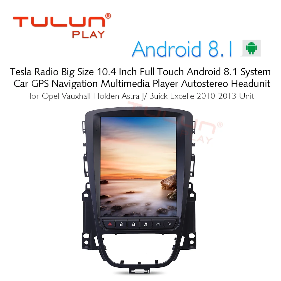 

2Din Car Radio Android 8.1 Tesla Style GPS Navigation Multi media Player Opel Vauxhall Holden Astra J BUICK07VSF18