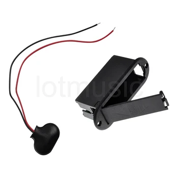 

Guitar 9V Battery Box Holder Case For Active Pickup Preamp AMP with Connector