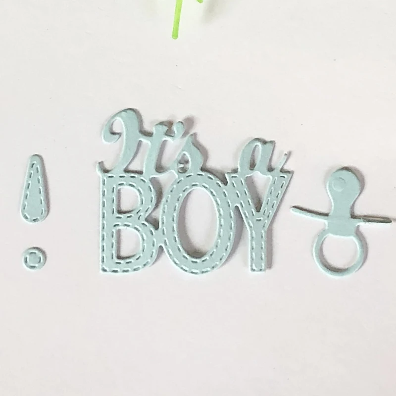 

It is a Boy Metal Cutting Dies for Scrapbooking DIY Album Embossing Folder Paper Card Maker Template Decor Stencils Crafts Dies